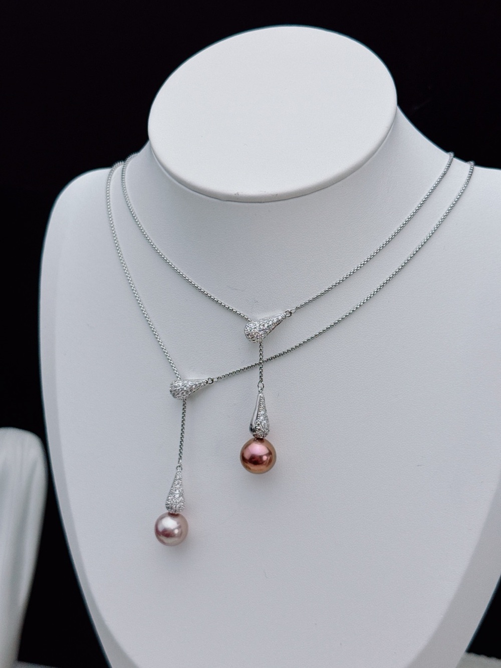 High Quality 11-12mm Edison Freshwater Pearl Long Adjustable Necklace 28” 26X470 - Picture 7 of 9